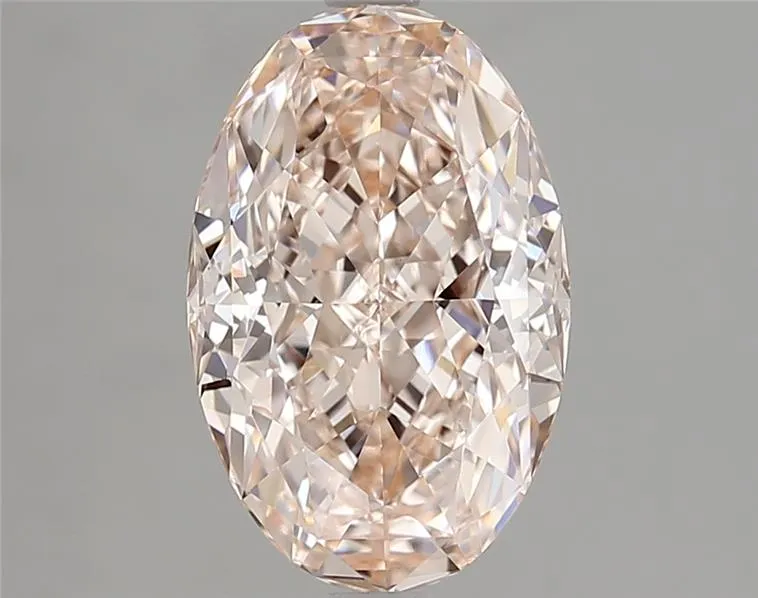 3.37ct Oval Lab Grown Diamond (Colour Fancy Intense Pink, Clarity VVS2, IGI Certified)