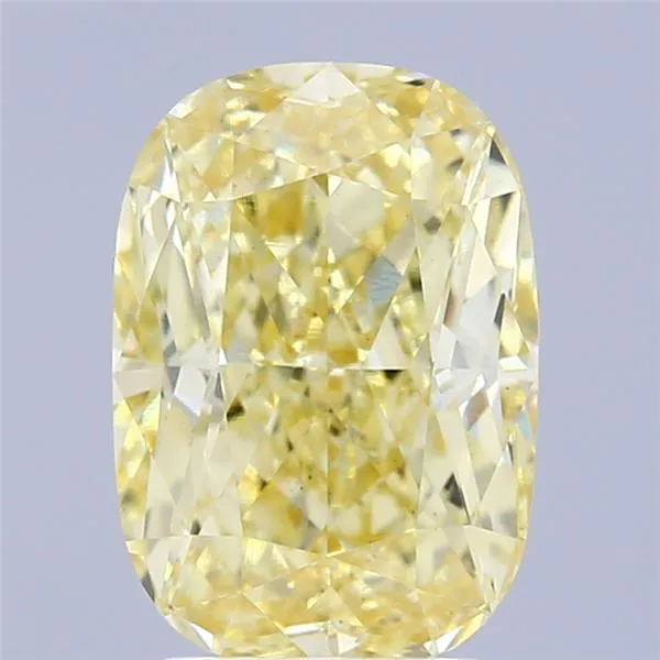 3.39ct Cushion modified Lab Grown Diamond (Colour Fancy Intense Yellow, Clarity VS1, IGI Certified)