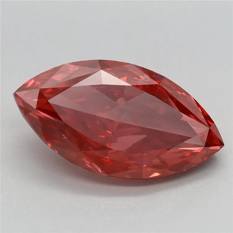 3.47ct Marquise Lab Grown Diamond (Colour Fancy Vivid Pink, Clarity VVS2, IGI Certified)