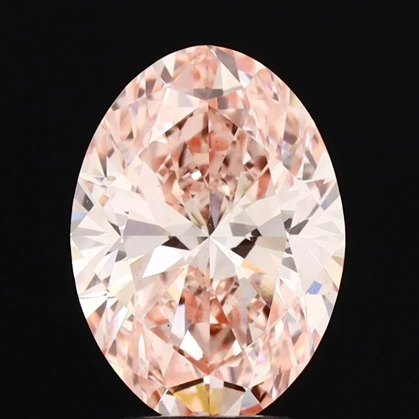3.50ct Oval Lab Grown Diamond (Colour Fancy Vivid Pink, Clarity VS1, IGI Certified)