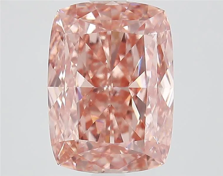 3.51ct Cushion modified Lab Grown Diamond (Colour Fancy Intense Brownish Pink, Clarity VS1, IGI Certified)