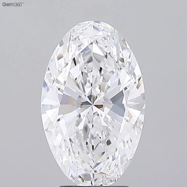 3.51ct Oval Lab Grown Diamond (Colour E, Clarity VVS2, IGI Certified)