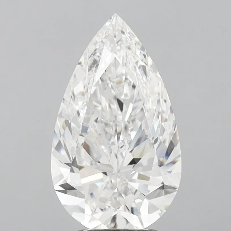 3.51ct Pear Lab Grown Diamond (Colour F, Clarity VVS2, IGI Certified)