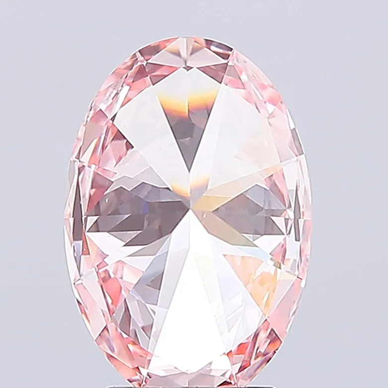 3.53ct Oval Lab Grown Diamond (Colour Fancy Vivid Pink, Clarity VS1, IGI Certified)