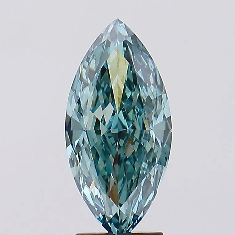 3.56ct Marquise Lab Grown Diamond (Colour Fancy Vivid Green, Clarity VVS2, IGI Certified)