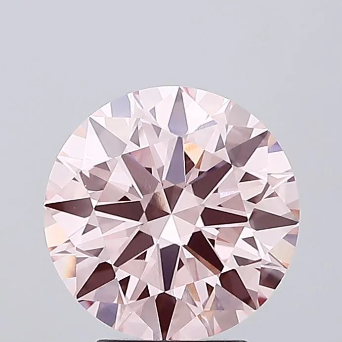3.59ct Round Lab Grown Diamond (Colour Fancy Intense Pink, Clarity VVS2, Cut EX, IGI Certified)