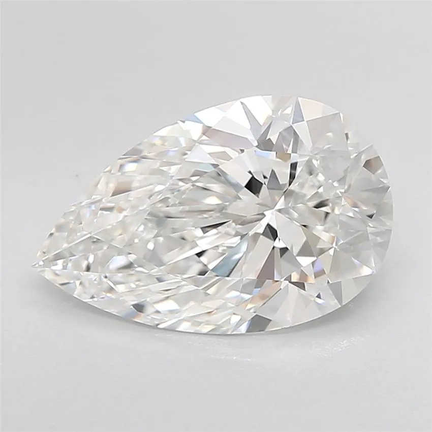 3.70ct Pear Lab Grown Diamond (Colour E, Clarity IF, Cut EX, IGI Certified)
