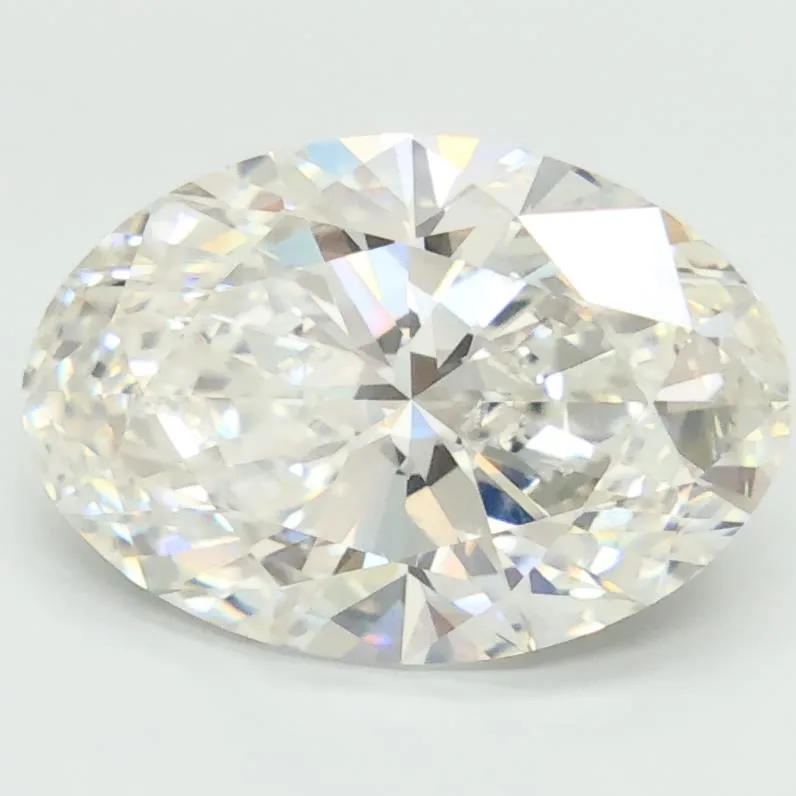 3.73ct Oval Lab Grown Diamond (Colour G, Clarity VVS2, Cut EX, IGI Certified)