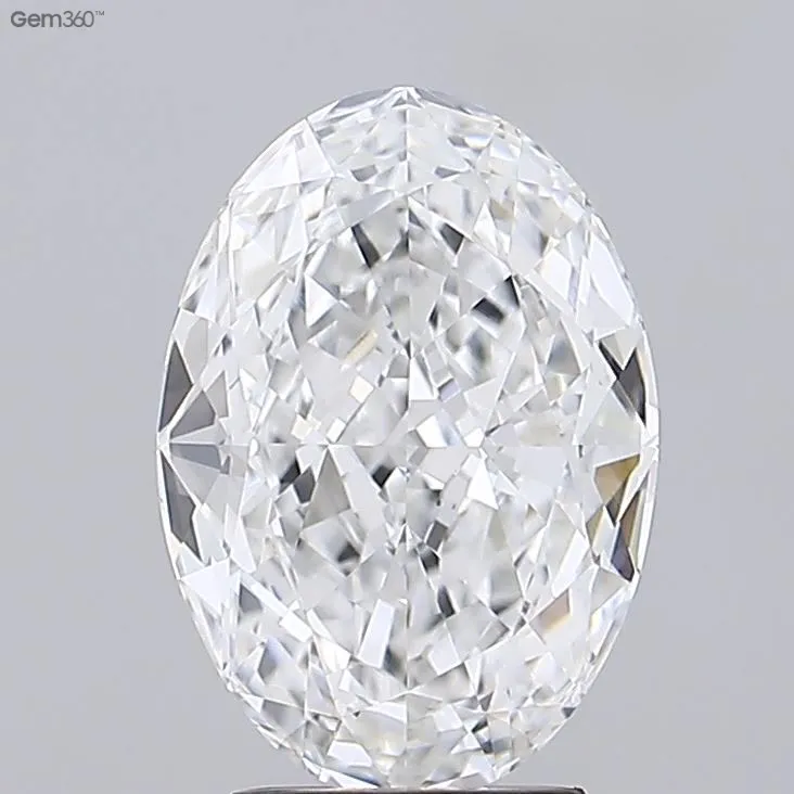 3.75ct Oval Lab Grown Diamond (Colour E, Clarity VVS2, IGI Certified)