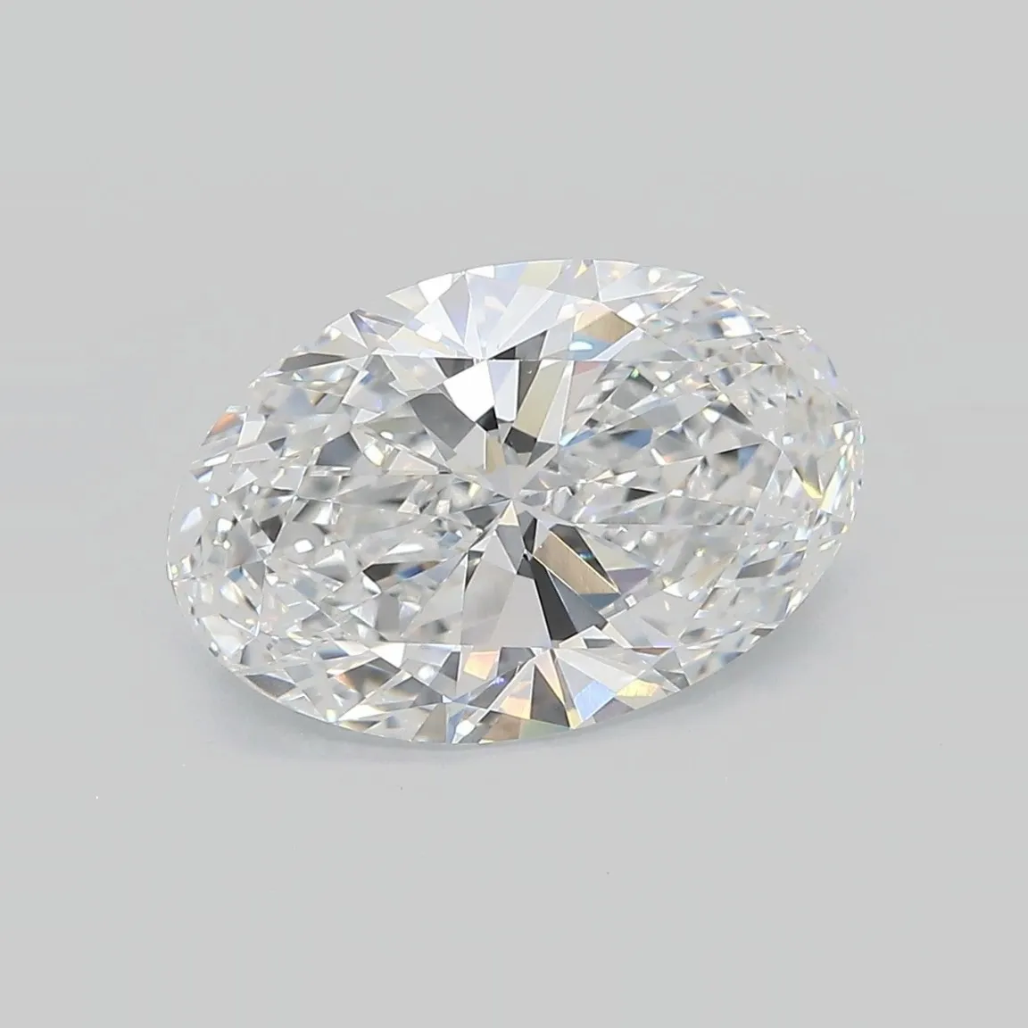 3.87ct Oval Lab Grown Diamond (Colour D, Clarity VVS2, IGI Certified)
