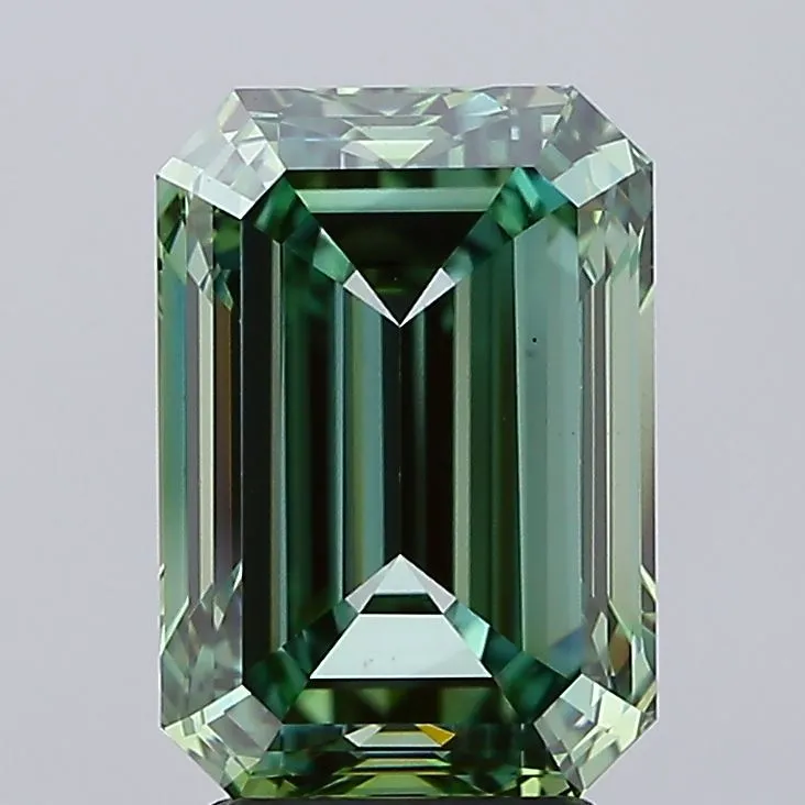4.00ct Emerald Lab Grown Diamond (Colour Fancy Vivid Green, Clarity VS1, IGI Certified)