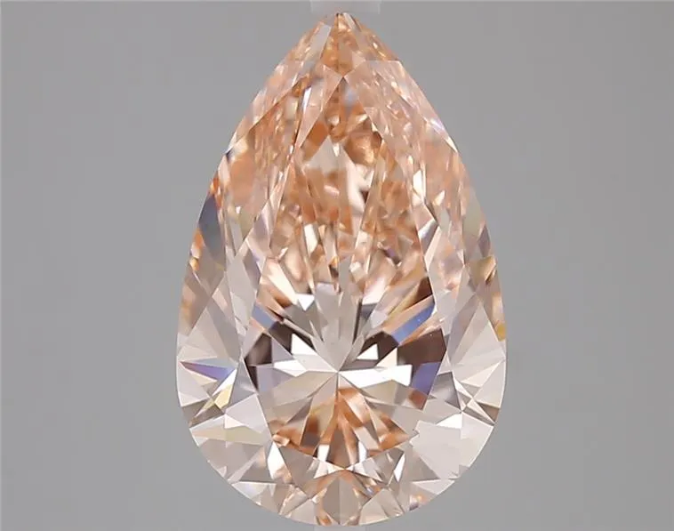 4.00ct Pear Lab Grown Diamond (Colour Fancy Intense Pink, Clarity VS1, IGI Certified)
