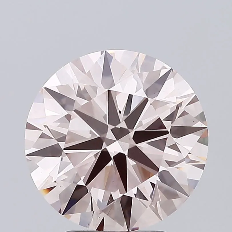 4.00ct Round Lab Grown Diamond (Colour Fancy Pink, Clarity VS2, Cut ID, IGI Certified)