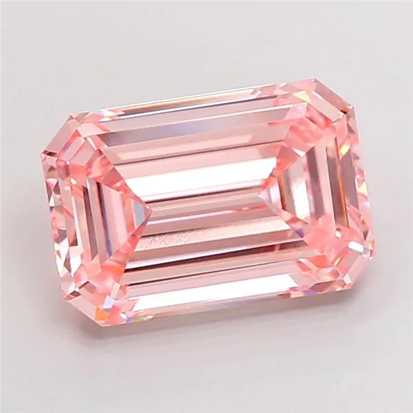 4.01ct Emerald Lab Grown Diamond (Colour Fancy Intense Pink, Clarity VVS2, IGI Certified)