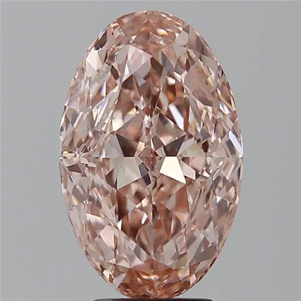 4.01ct Oval Lab Grown Diamond (Colour Fancy Intense Pink, Clarity VS1, IGI Certified)