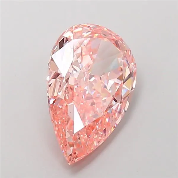 4.01ct Pear Lab Grown Diamond (Colour Fancy Vivid Pink, Clarity VS2, IGI Certified)