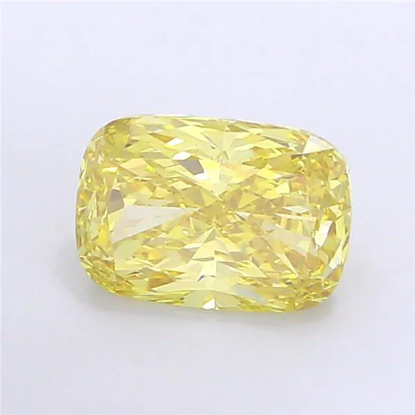 4.02ct Cushion modified Lab Grown Diamond (Colour Fancy Intense Yellow, Clarity VS1, IGI Certified)