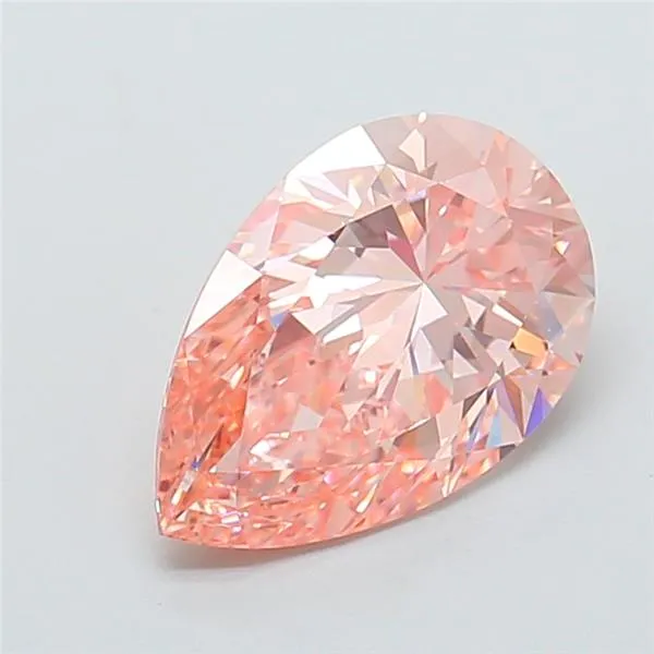4.02ct Pear Lab Grown Diamond (Colour Fancy Vivid Pink, Clarity VVS2, IGI Certified)