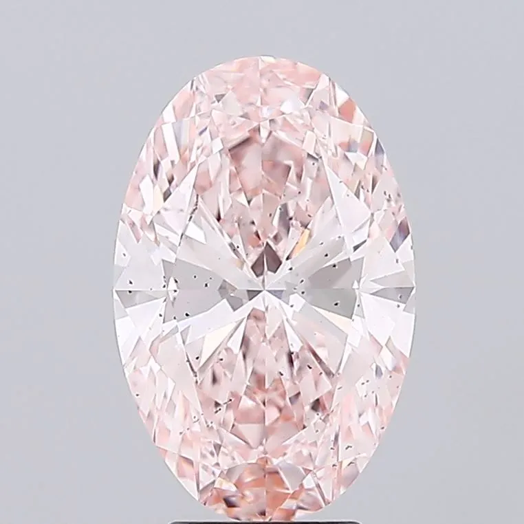 4.03ct Oval Lab Grown Diamond (Colour Fancy Intense Pink, Clarity SI1, IGI Certified)