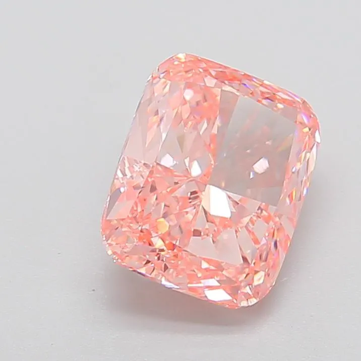 4.04ct Cushion modified Lab Grown Diamond (Colour Fancy Intense Pink, Clarity VVS2, IGI Certified)
