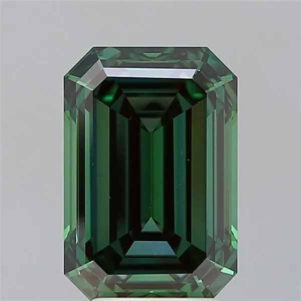 4.04ct Emerald Lab Grown Diamond (Colour Fancy Vivid Green, Clarity VS1, Uncertified)