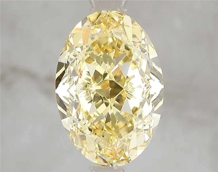 4.04ct Oval Lab Grown Diamond (Colour Fancy Intense Yellow, Clarity VS1, IGI Certified)