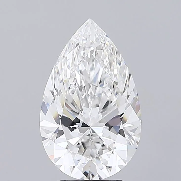 4.04ct Pear Lab Grown Diamond (Colour F, Clarity VVS2, IGI Certified)