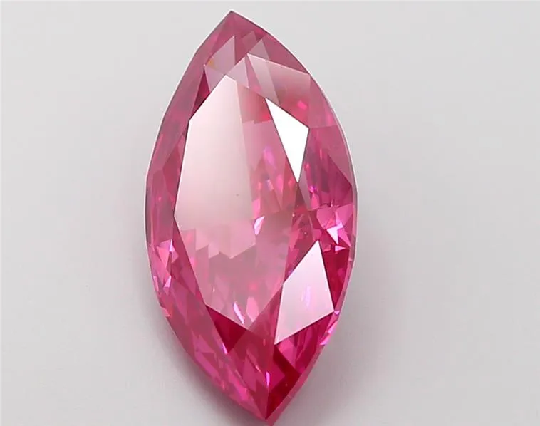 4.06ct Marquise Lab Grown Diamond (Colour Fancy Vivid Red, Clarity VS1, IGI Certified)