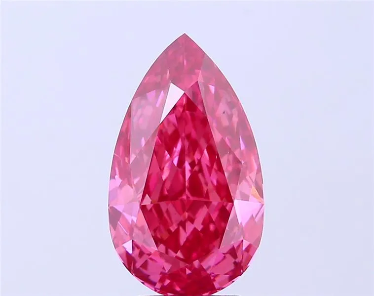 4.07ct Pear Lab Grown Diamond (Colour Red, Clarity VS1, Uncertified)
