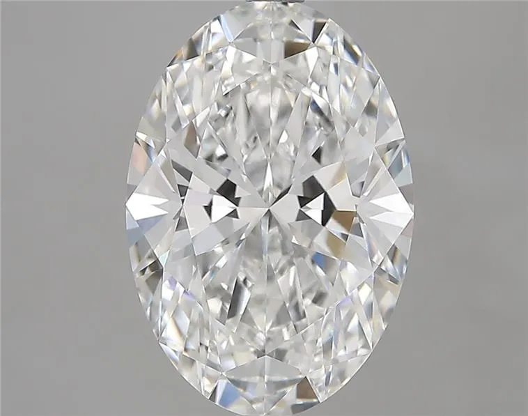 4.09ct Oval Lab Grown Diamond (Colour E, Clarity VVS2, Cut EX, IGI Certified)