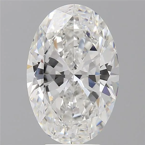 4.10ct Oval Lab Grown Diamond (Colour E, Clarity VVS2, IGI Certified)