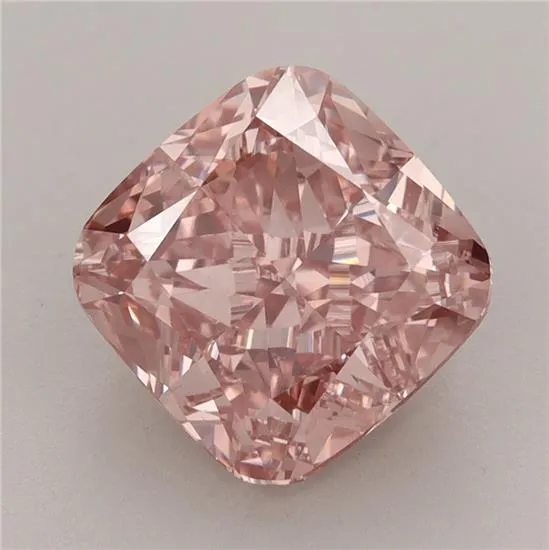 4.11ct Cushion modified Lab Grown Diamond (Colour Fancy Vivid Pink, Clarity VVS2, IGI Certified)