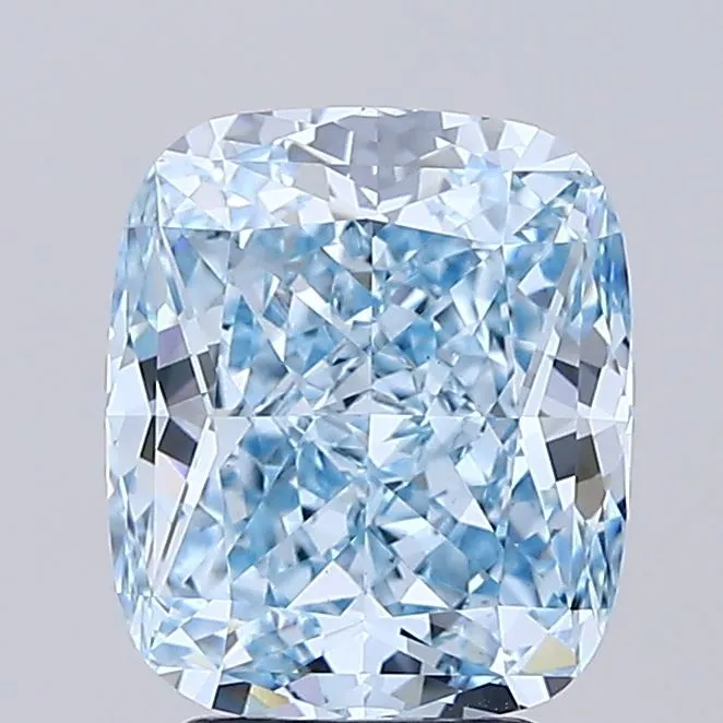 4.16ct Cushion modified Lab Grown Diamond (Colour Fancy Intense Blue, Clarity VVS2, IGI Certified)