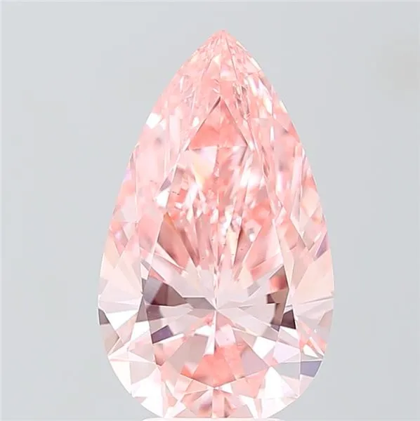4.50ct Pear Lab Grown Diamond (Colour Fancy Vivid Pink, Clarity VS1, IGI Certified)