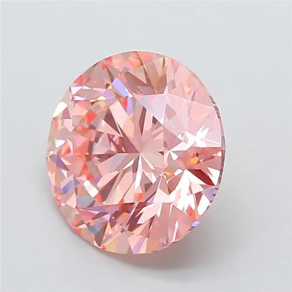 4.51ct Round Lab Grown Diamond (Colour Fancy Intense Pink, Clarity VVS2, Cut EX, IGI Certified)