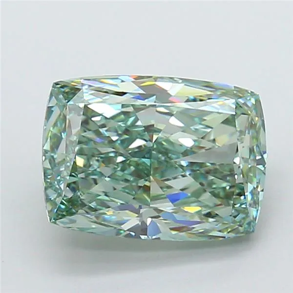 4.56ct Cushion modified Lab Grown Diamond (Colour Fancy Intense Green, Clarity VVS2, IGI Certified)