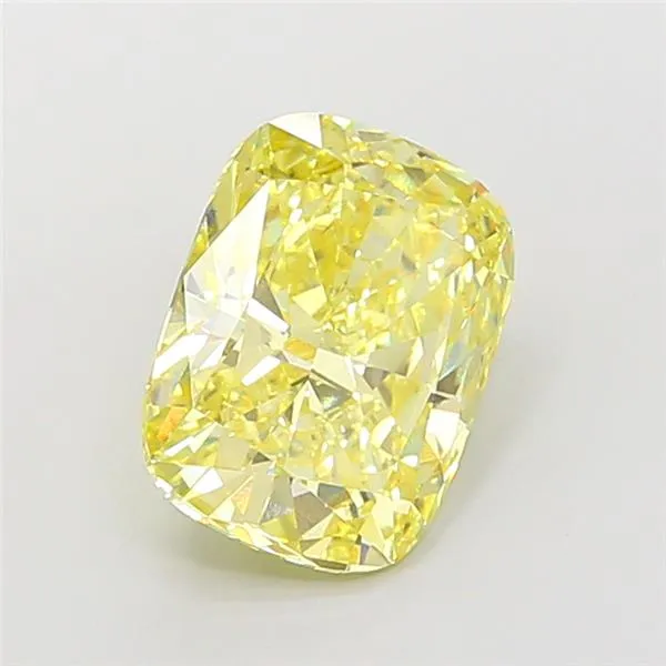 4.58ct Cushion modified Lab Grown Diamond (Colour Fancy Intense Yellow, Clarity VS1, IGI Certified)
