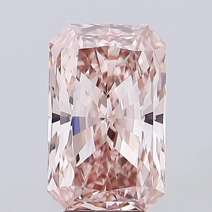 4.71ct Radiant Lab Grown Diamond (Colour Fancy Intense Brownish Pink, Clarity VS1, IGI Certified)