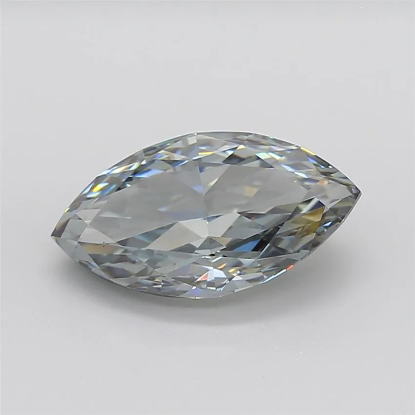 4.96ct Marquise Lab Grown Diamond (Colour Fancy Light Gray Green, Clarity VS1, IGI Certified)