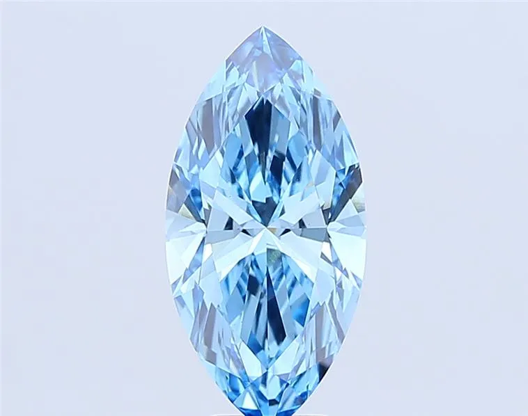 4.96ct Marquise Lab Grown Diamond (Colour Fancy Vivid Blue, Clarity VS1, IGI Certified)