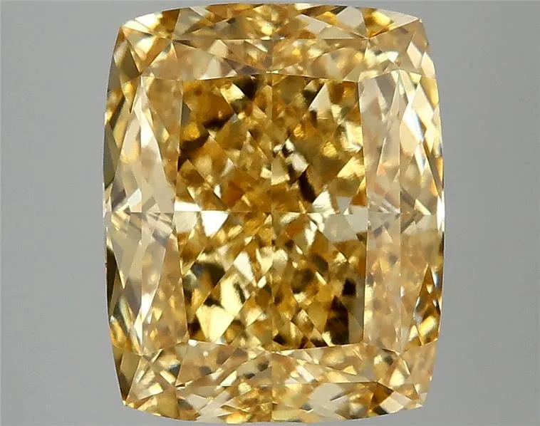 5.00ct Cushion modified Lab Grown Diamond (Colour Fancy Vivid Yellow, Clarity VVS2, IGI Certified)