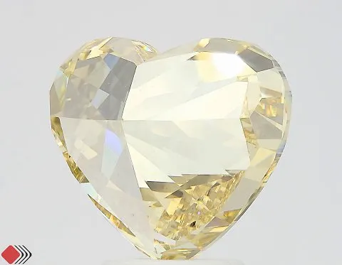 5.00ct Heart Lab Grown Diamond (Colour Fancy Intense Yellow, Clarity VS1, IGI Certified)