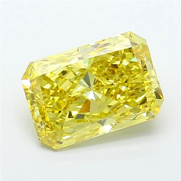 5.00ct Radiant Lab Grown Diamond (Colour Fancy Vivid Yellow, Clarity VS1, IGI Certified)