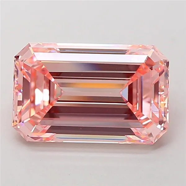5.01ct Emerald Lab Grown Diamond (Colour Fancy Intense Pink, Clarity VVS2, IGI Certified)