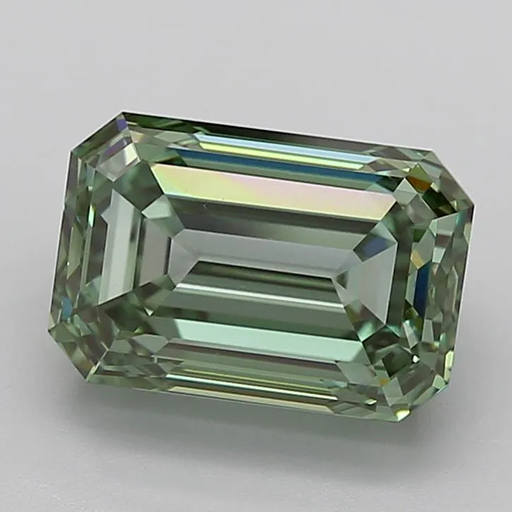 5.01ct Emerald Lab Grown Diamond (Colour Fancy Vivid Green, Clarity VVS1, IGI Certified)