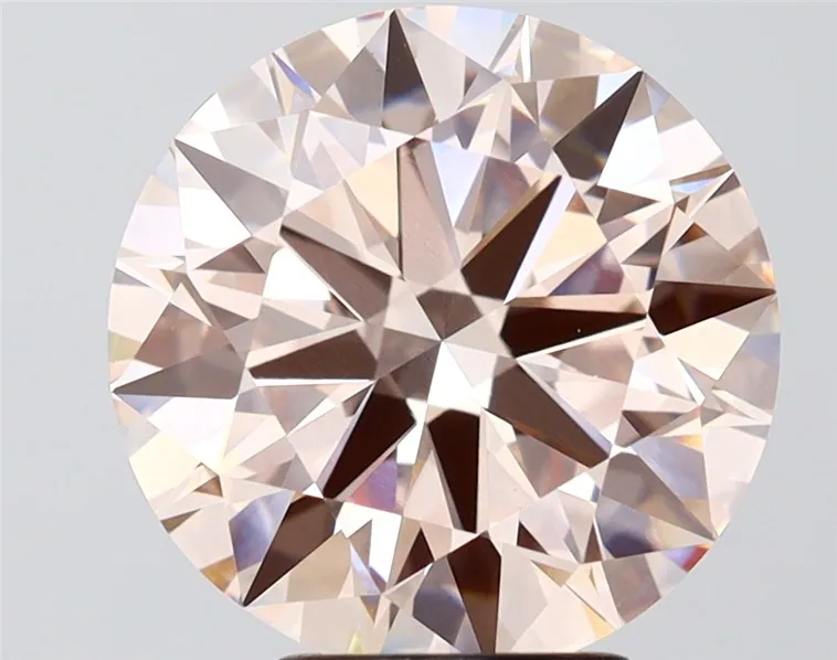 5.01ct Round Lab Grown Diamond (Colour Fancy Pink, Clarity VVS2, Cut ID, IGI Certified)