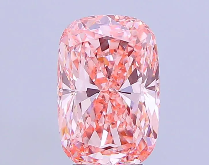 5.02ct Cushion modified Lab Grown Diamond (Colour Fancy Vivid Pink, Clarity VS2, IGI Certified)