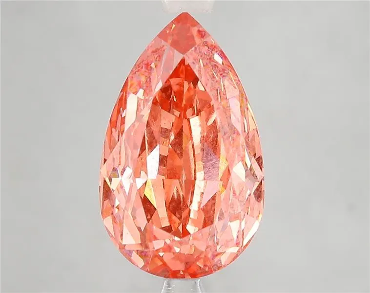 5.02ct Pear Lab Grown Diamond (Colour Fancy Vivid Red, Clarity VS1, IGI Certified)