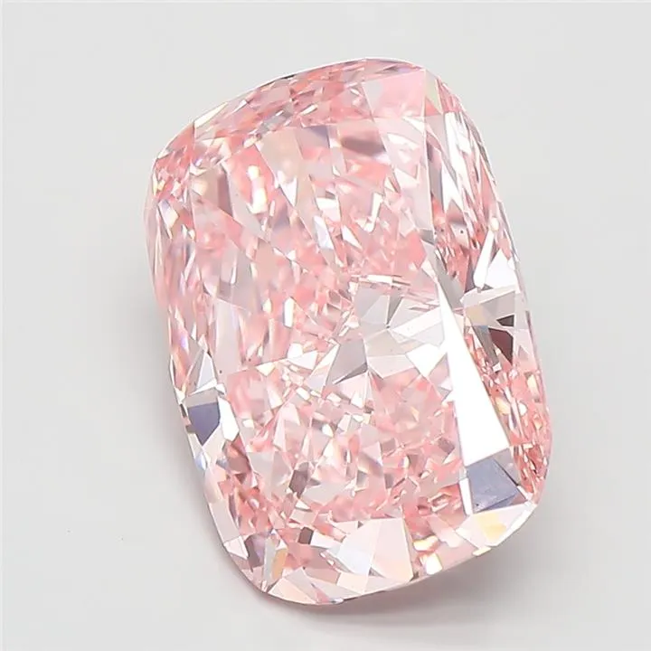 5.03ct Cushion modified Lab Grown Diamond (Colour Fancy Intense Pink, Clarity VS1, IGI Certified)