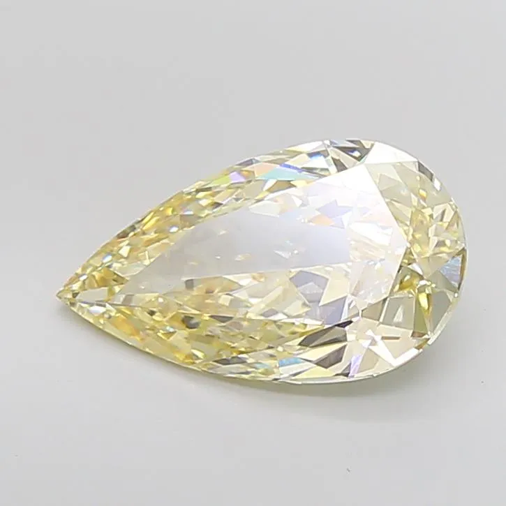 5.03ct Pear Lab Grown Diamond (Colour Light Yellow, Clarity VS1, IGI Certified)